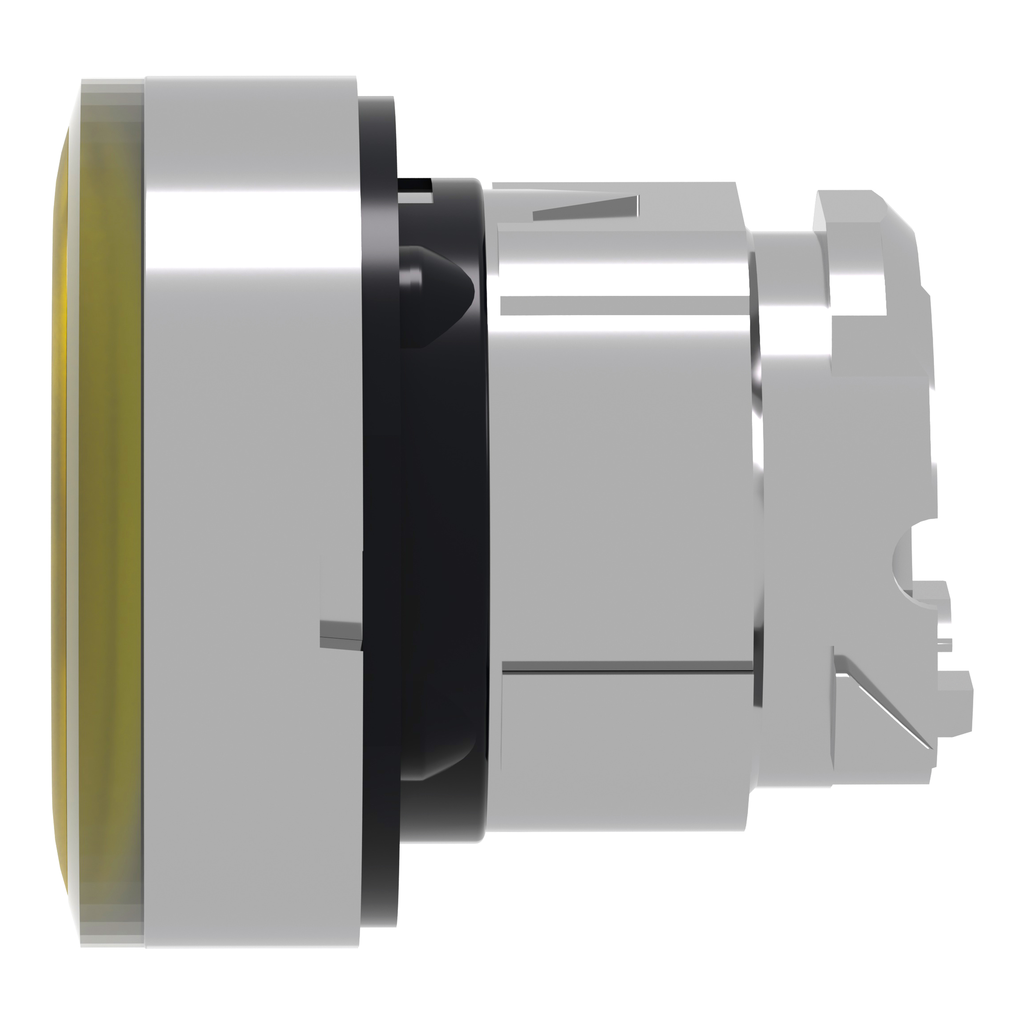 Harmony XB4 - tête bouton poussoir lum DEL - Ø22 - anneau - jaune
