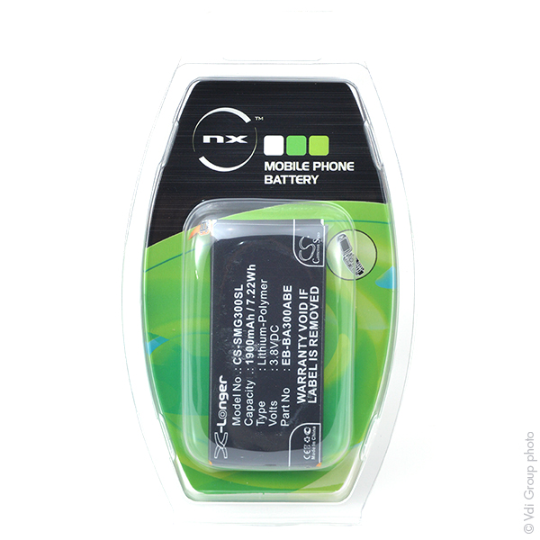Blister(s) x 1 Batterie téléphone portable pour Samsung 3.8V 1900mAh