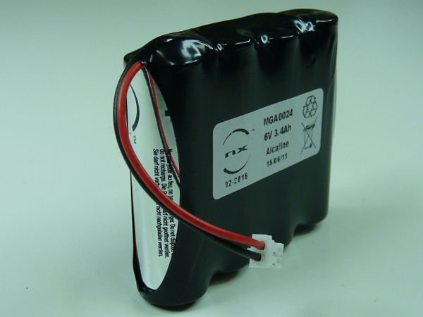 Pack(s) Batterie alcaline 4x AA NX 4S1P ST1 6V 3.4Ah PHR-2