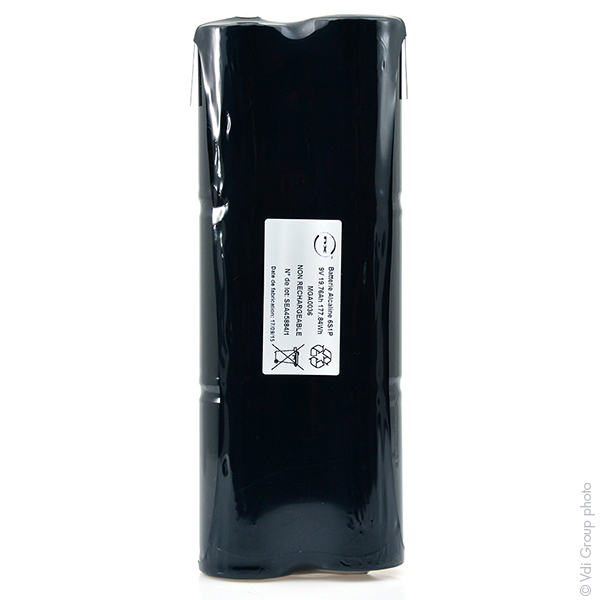 Pack(s) Batterie alcaline 6LR20 (2 bâtons de 3) 9V 19.76Ah T2