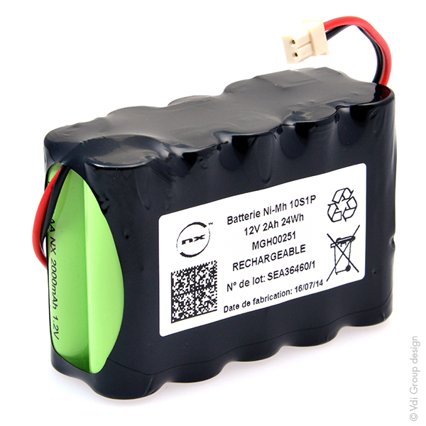 Batterie(s) Batterie Nimh 10x AA 10S1P ST2 12V 2Ah MOLEX