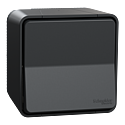 Mureva Styl - Bouton poussoir - saillie - IP55 - IK08 - connexion auto - gris