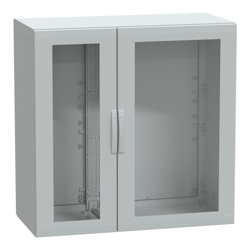 PanelSeT - Armoire polyester 1250x1250x620 - IP65 - vitrée Ral 7035