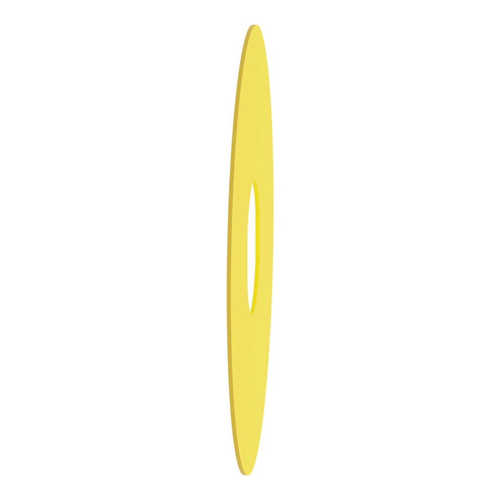 Harmony étiquette circulaire Ø90mm jaune - logo EN13850 - ARRET D'URGENCE