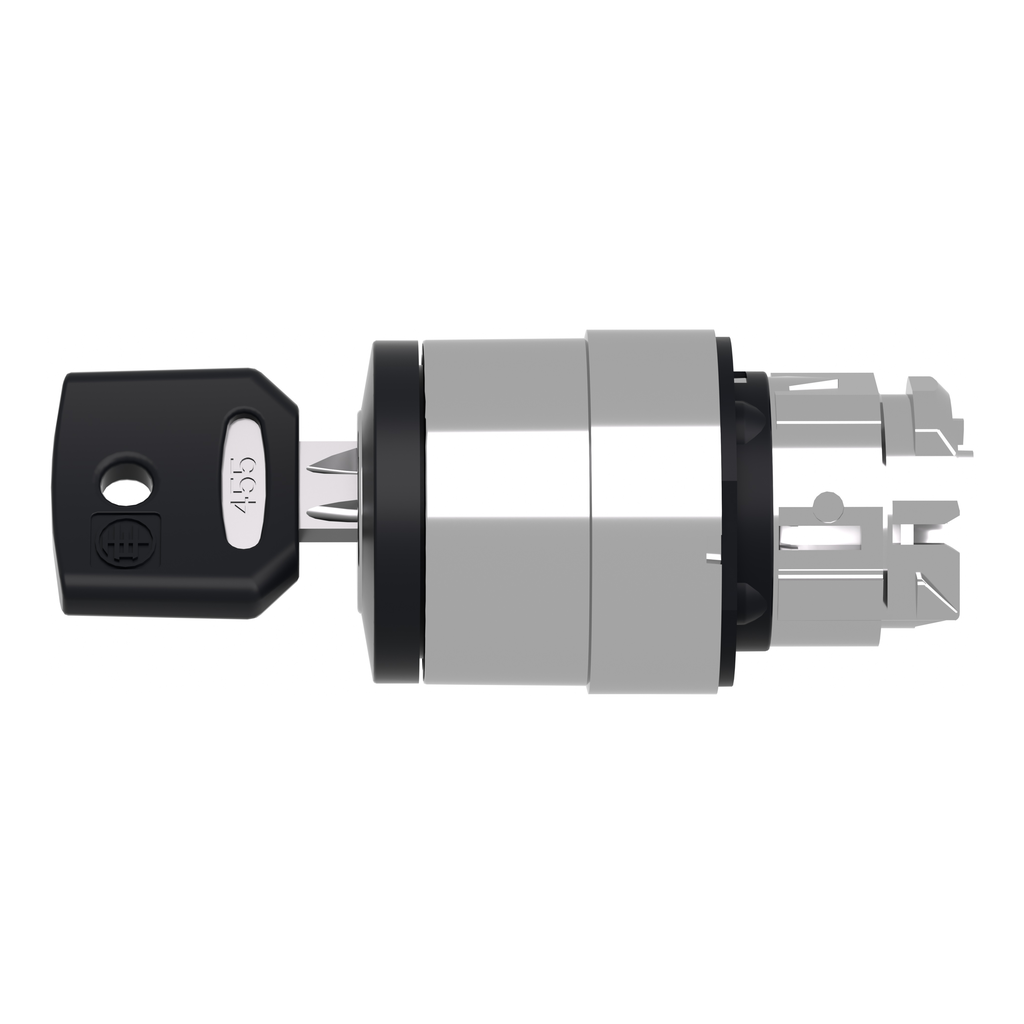 Harmony XB4 - tête bouton tournant à clé 421E - Ø22 - 2 pos fix - retr GD