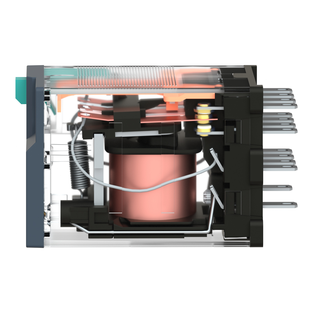 Harmony  RXM - relais miniat - embroch - test+DEL - 4OF bas niv - 3A - 24VDC