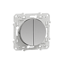 Odace 2011 - double poussoir - aluminium  - connexion rapide