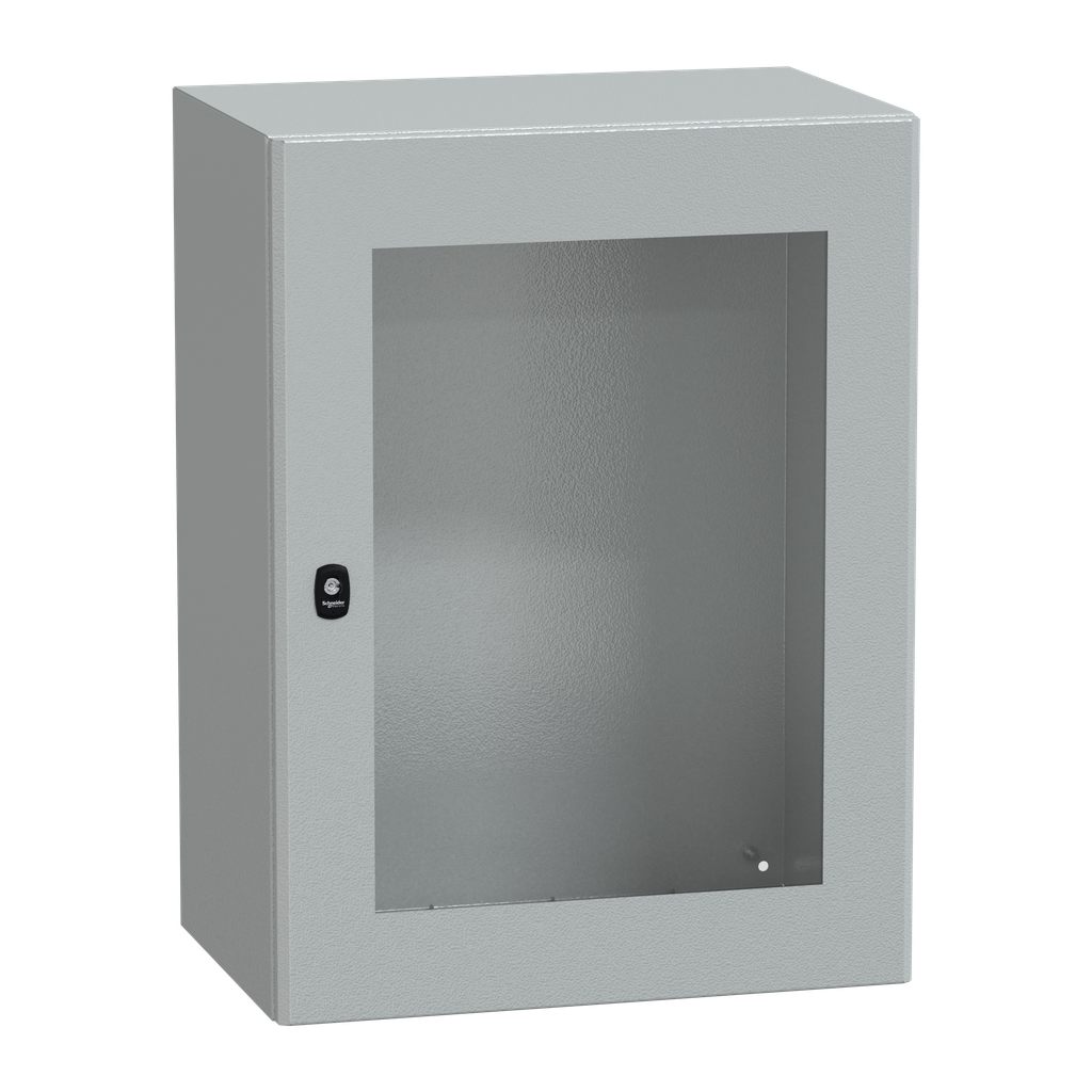 PanelSeT S3D - Enveloppe acier - H800xL600xP400 - porte vitrée
