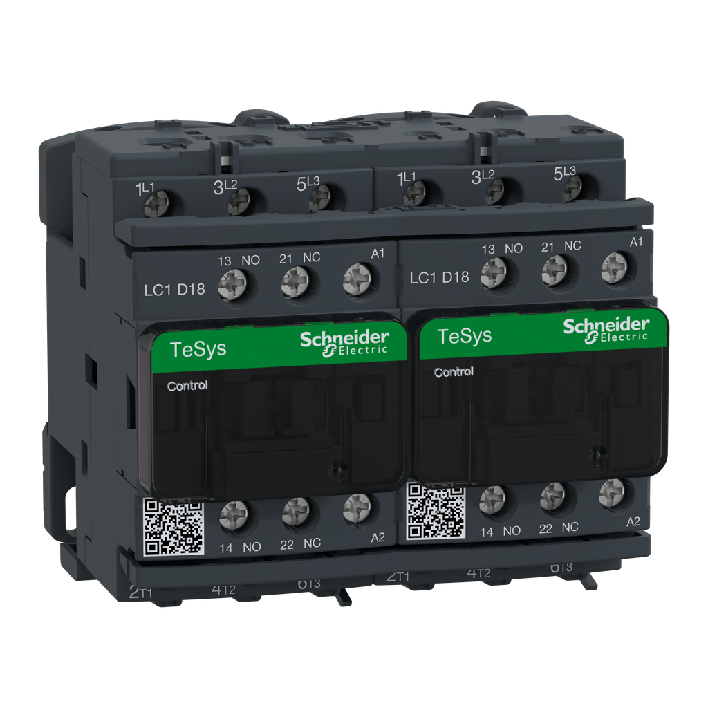 TeSys LC2D - contacteur inverseur - 3P - AC-3 440V - 18A - bobine 230Vca