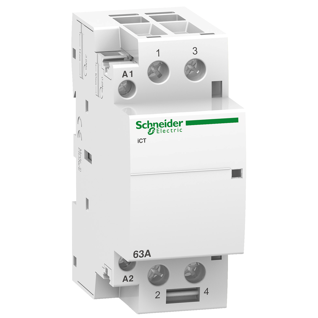 Acti9 iCT - Contacteur auxiliarisable - 2P - 63A - 2NO - 24Vca - 50Hz