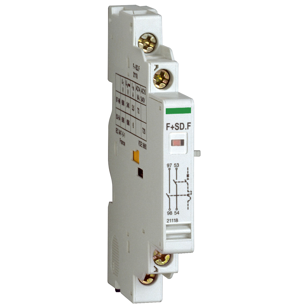 Acti9 P25M - contact auxiliaire - 1O+1SD F - 415V - 2.2A