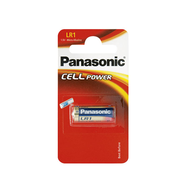 Blister(s) x 1 Pile alcaline blister x1 Panasonic LR1 - N 1.5V 907mAh