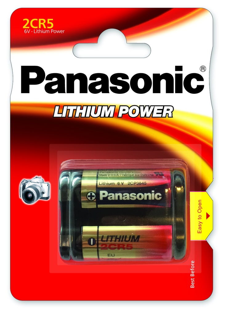 Pile(s) Pile lithium blister 2CR5 6V 1.55Ah