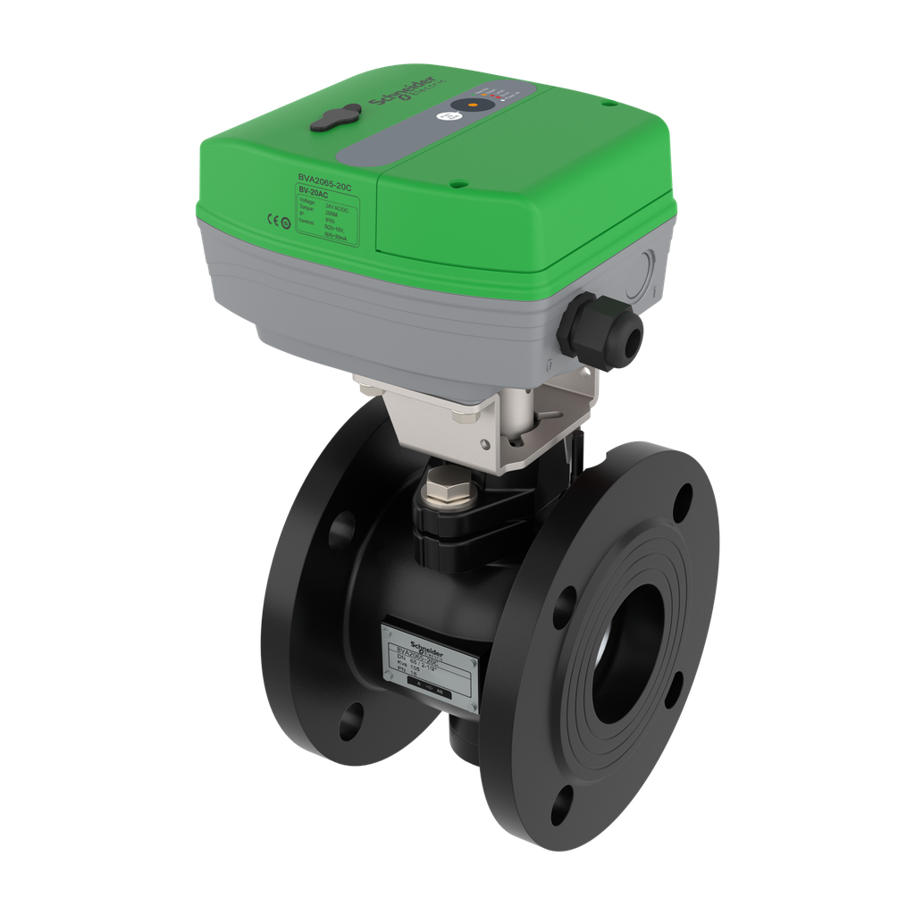 EasyLogic Vanne à boisseau sphérique DN125 50Nm avec moteur 0-10Vdc et 3 points