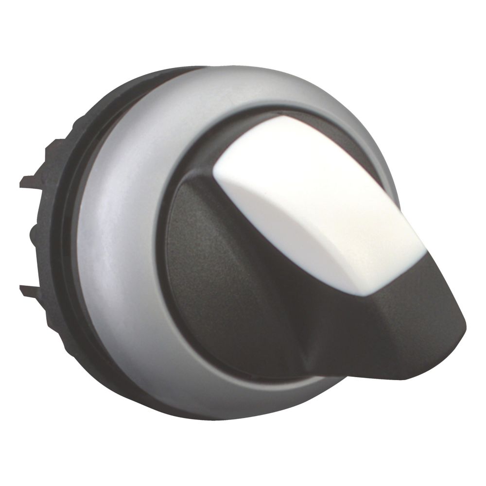 Commutateur rotatif, manette, position V, noir, à accrochage