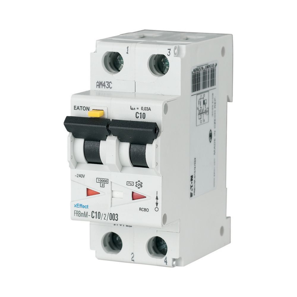 Disjoncteur différentiel FRBmM, 30mA, courbe C, 2P, type AC