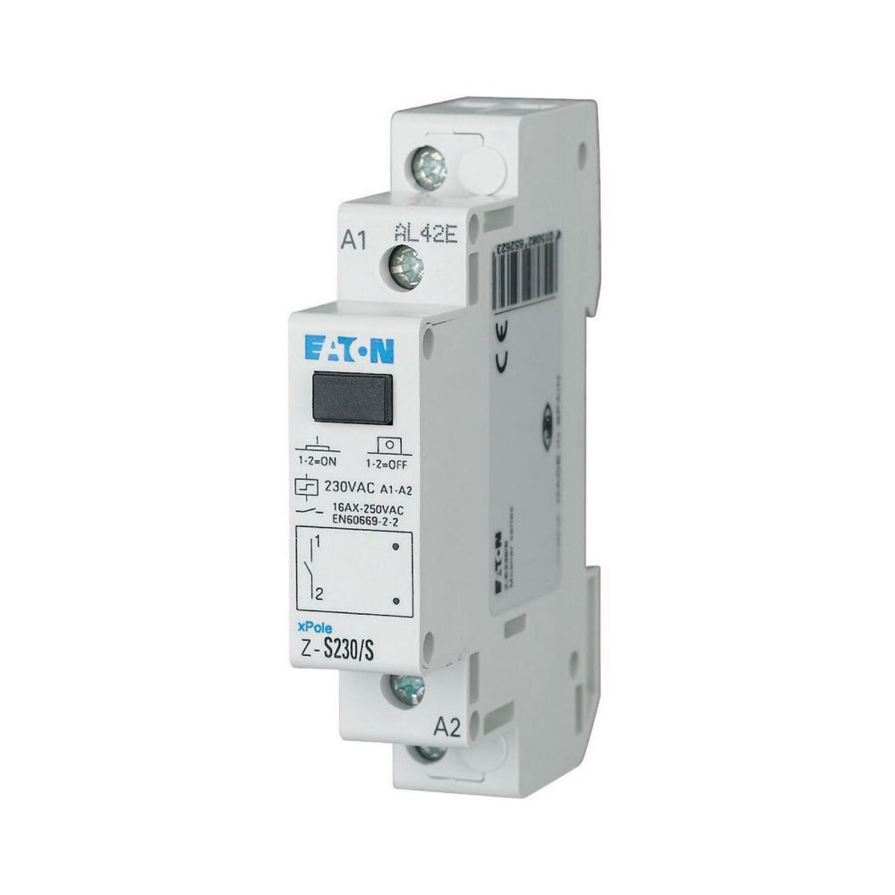 Télérupteur, 230AC, 1 F, 16A, 50Hz, 1 module