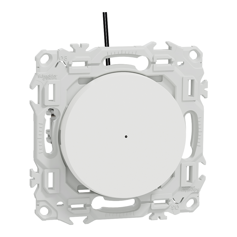 Odace - va-et-vient ou poussoir lumineux LED avec griffes - 10AX - blanc craie
