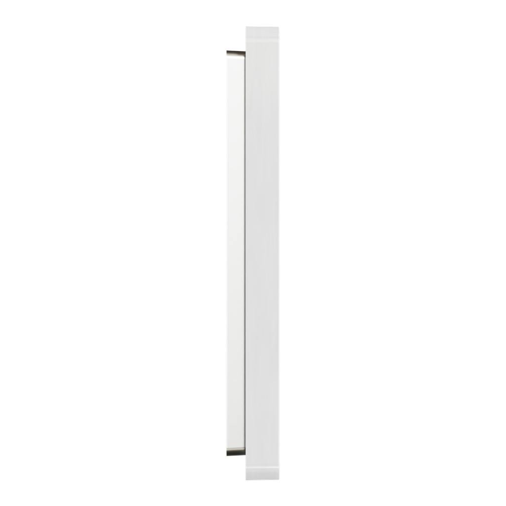 Odace Architecte - plaque de finition 1 poste - Blanc émaillé
