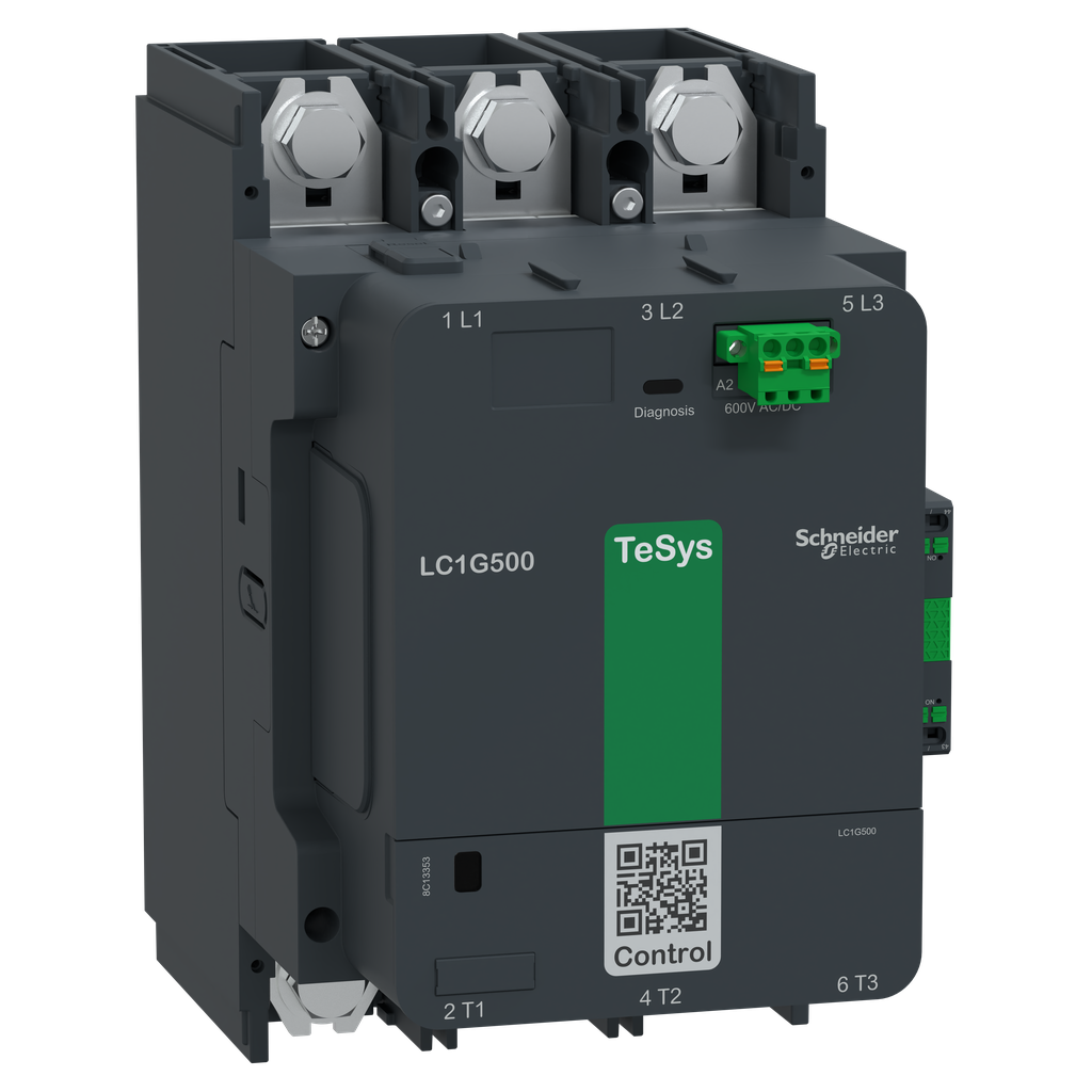TeSys Giga, 3P(3NO), 500A, bobine AC/DC 600V, Standard