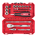 SET DE DOUILLE ET CLÉS 1/4 38 PCS