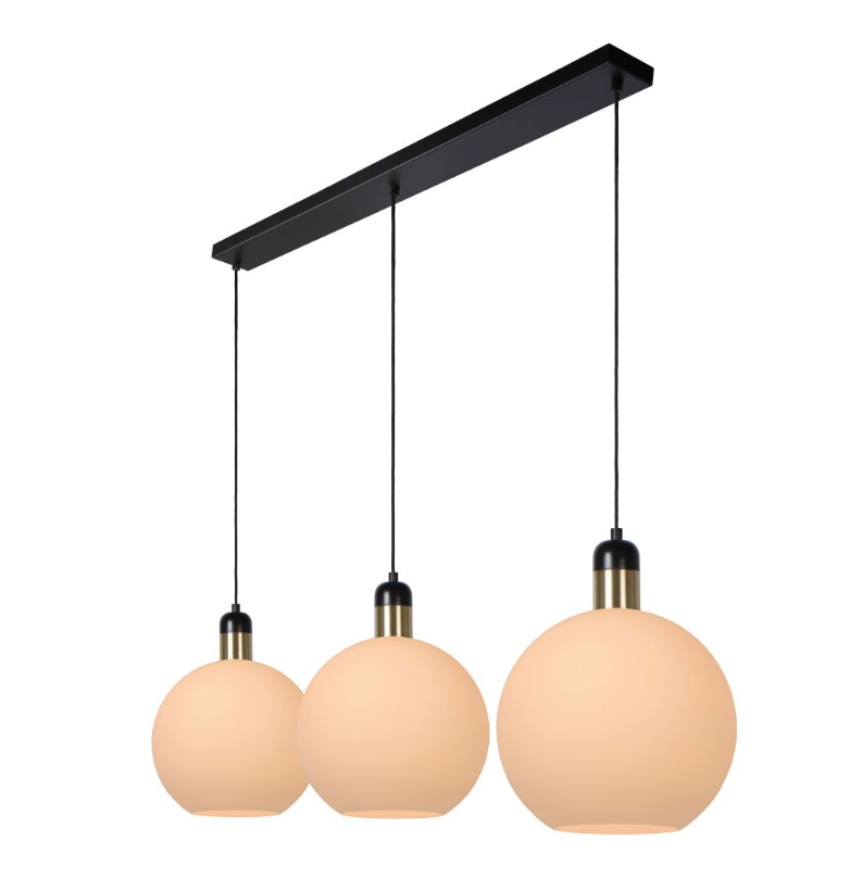 JULIUS Suspension-Opalin-3xE27-40W-Verre