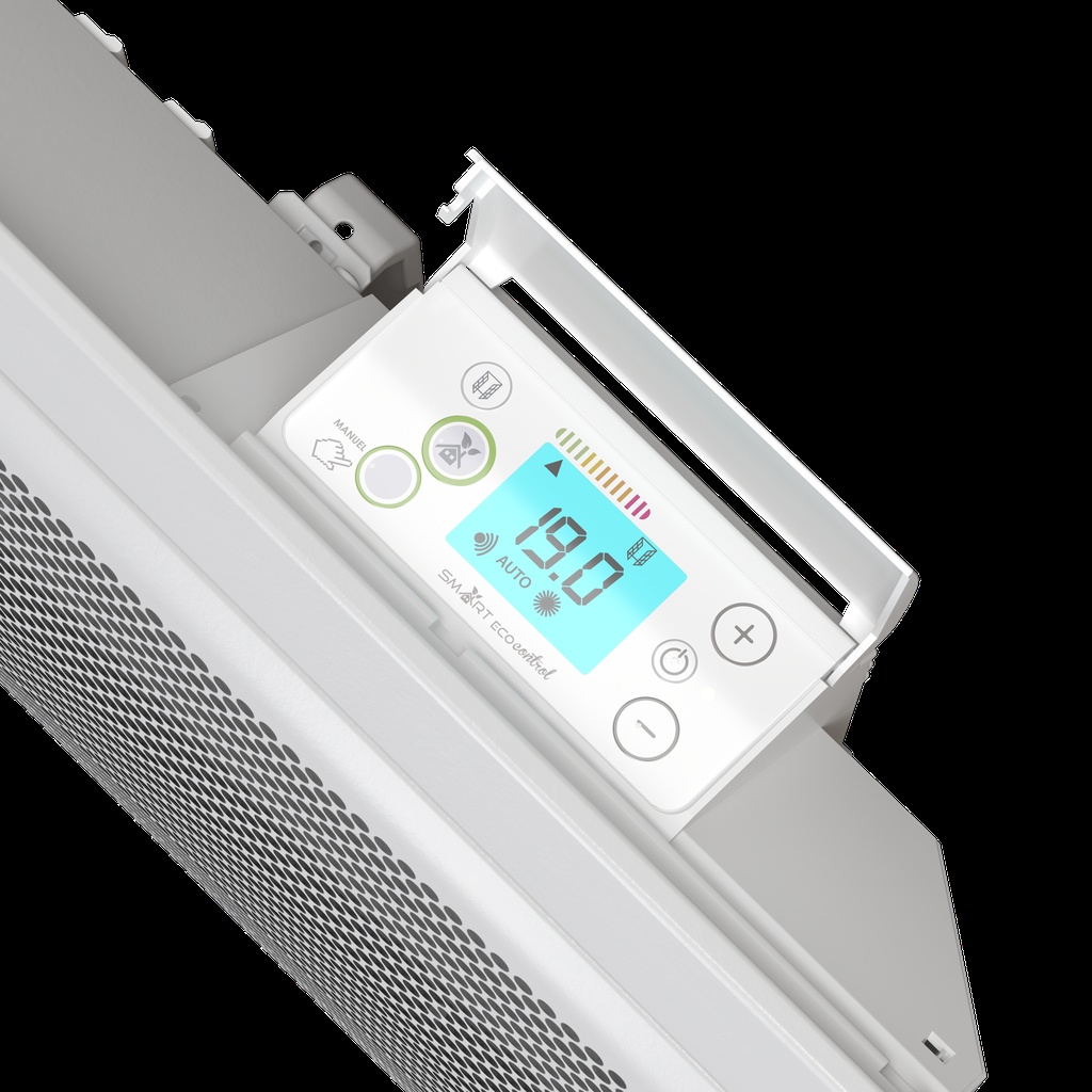 Rayonnant connecté Quartea intelligent horizontal bas 750W blanc