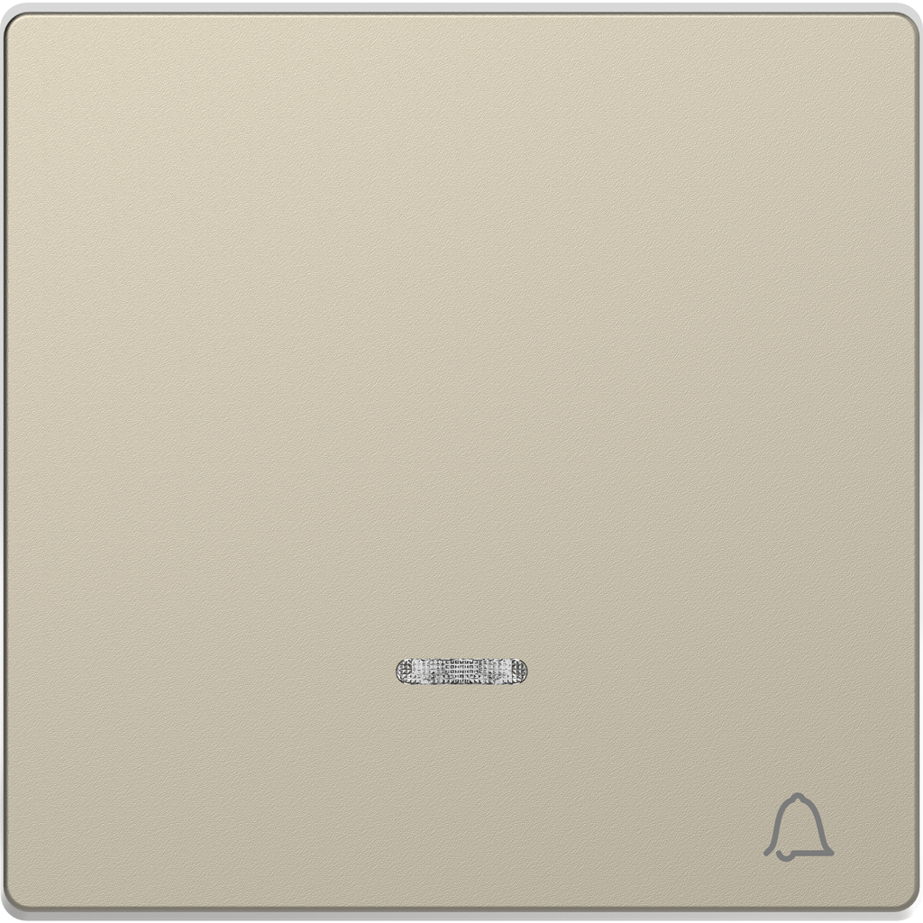 D-Life - enjoliveur pour commande simple voyant et picto carillon - blanc sable