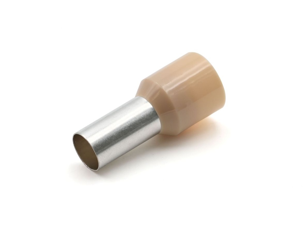 Embout de câblage 35 mm² simple longueur 16 mm beige