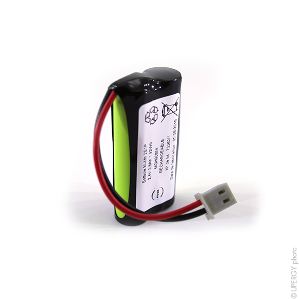Pack(s) Batterie Nimh 2x AAA  2S1P ST1 2.4V 800mAh Molex