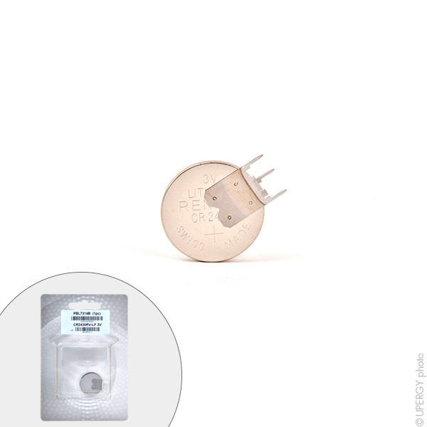 Blister(s) x 1 Pile bouton lithium blister CR2430RV-LF RENATA 3V 285mAh