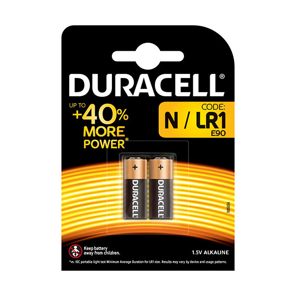 Blister(s) x 2 Pile alcaline blister x 2 Duracell LR1 1.5V 825mAh
