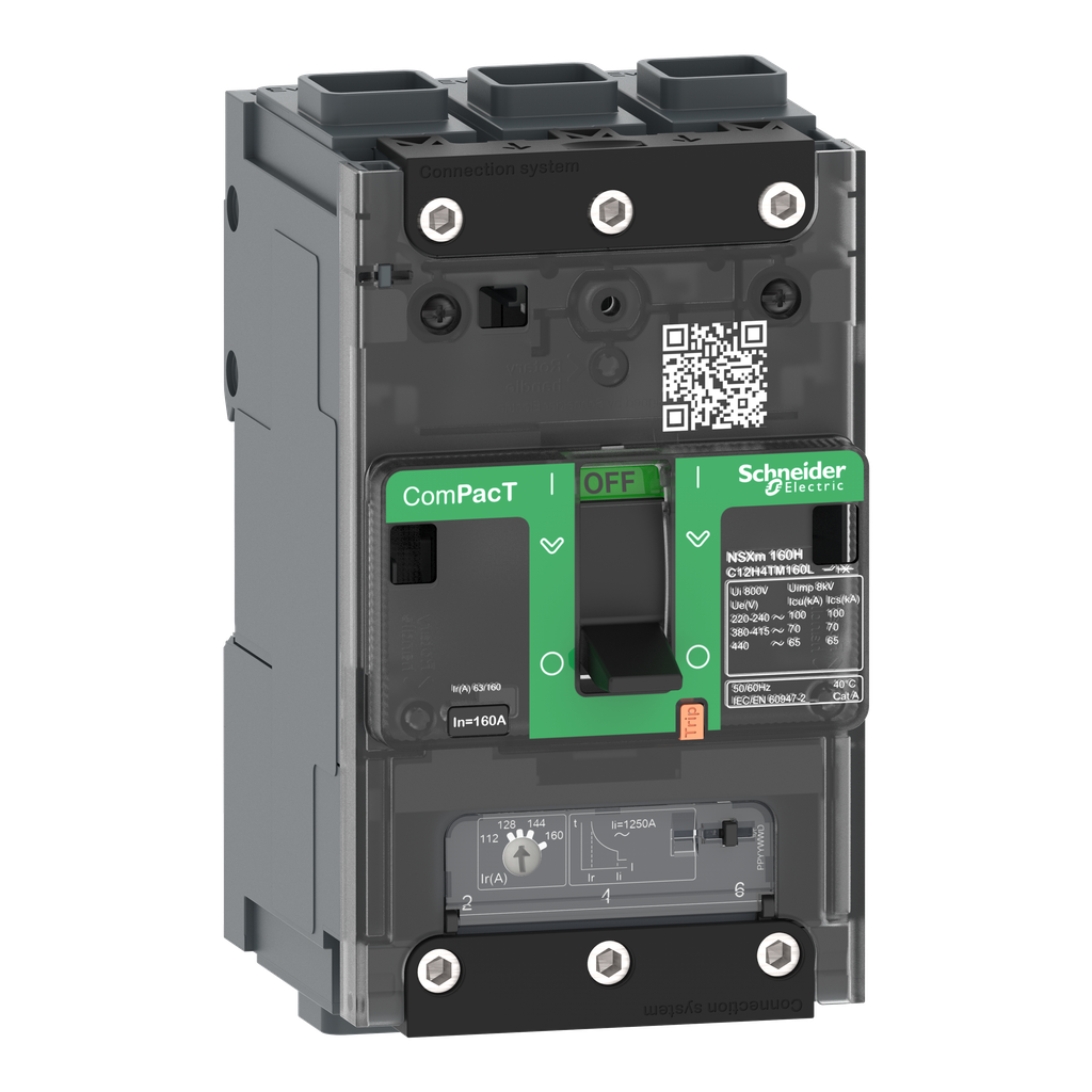 ComPacT NSXmN - disjoncteur - TM-D 50A - 3P3D - 50kA - borne EverLink