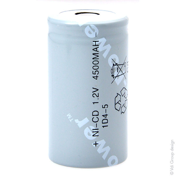 Accumulateur(s) Accu NiCd D 1D4-5 1.2V 4500mAh FT