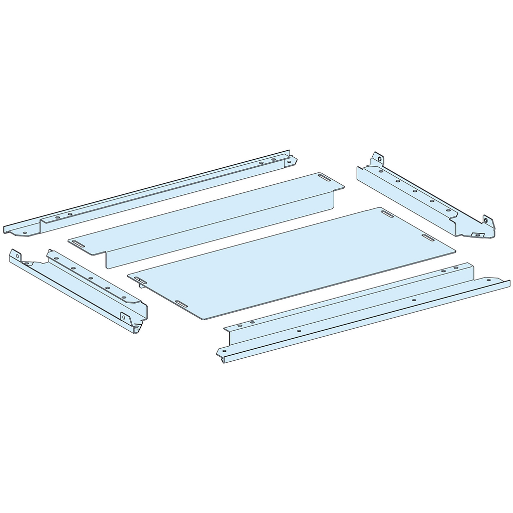 PrismaSeT P - Plaque passe-câbles pleine IP30 - L650 P600