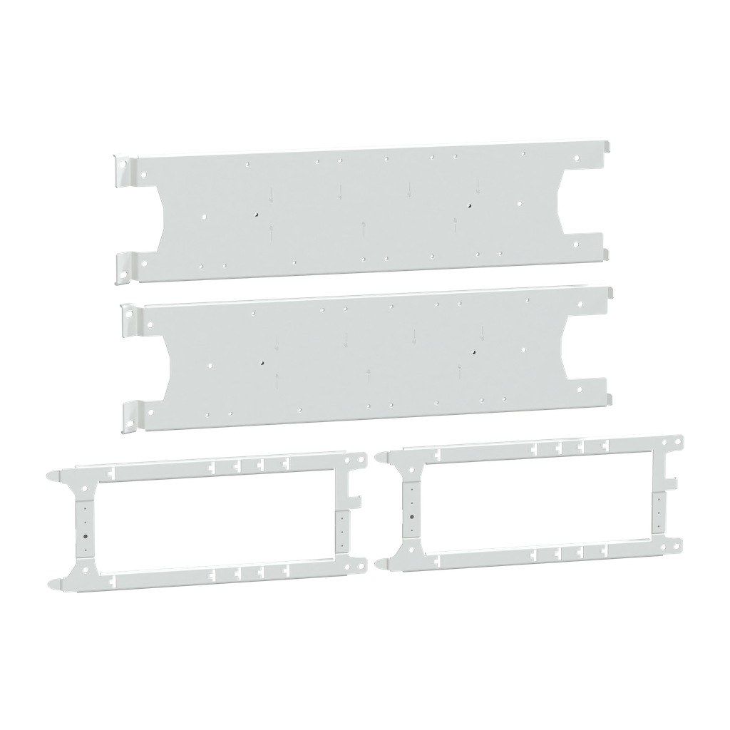 PrismaSeT P - Platine NSXm vertical - fixe - 3P4P - Cde man. rotat.-L650