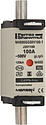 Fusible NH000 gG 500VAC 100A pattes isolées Double indicateur