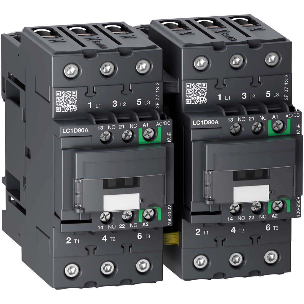 TeSys D - contacteur inverseur - 3P(3NO) AC3 inf=440V 80A - 24-60Vca-cc Everlink