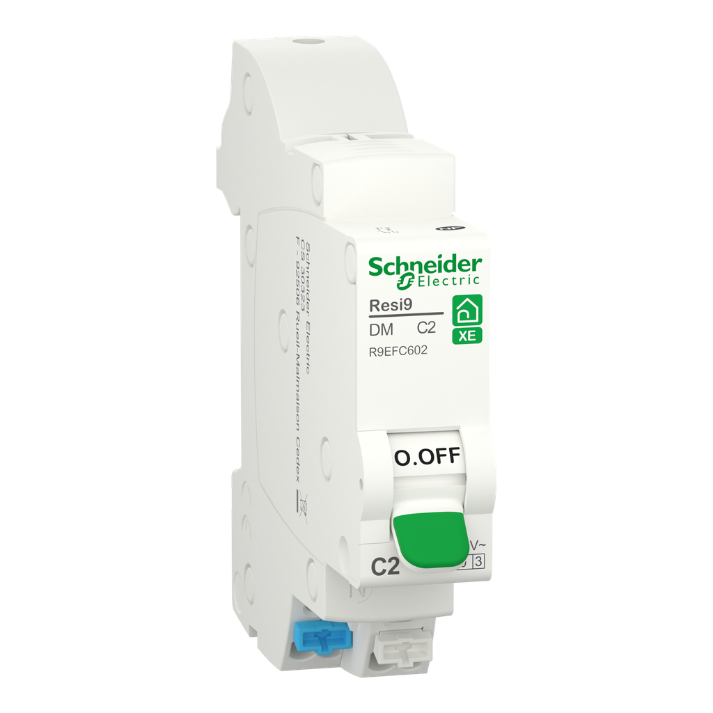 Resi9 XE - disjoncteur modulaire - 1P+N - 10A - courbe D - embrochable