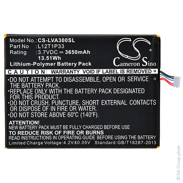 Batterie(s) Batterie tablette 3.7V 3650mAh