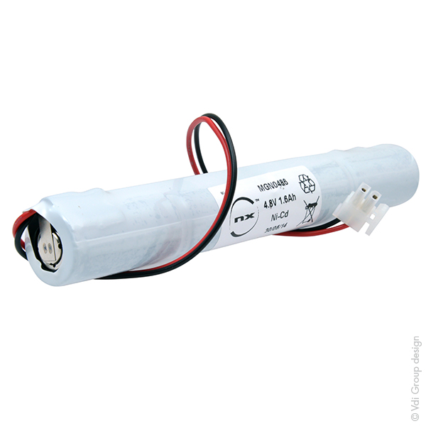 Pack(s) Batterie eclairage secours 4x SC VNT 4S1P ST4 4.8V 1600mAh Molex Mini Fi