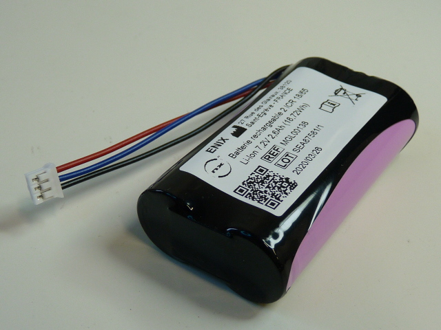 Pack(s) Batterie médicale rechargeable Frésénius VOLUMAT AGILIA 7.2V 3.5Ah JST