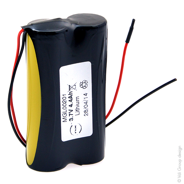 Pack(s) Batterie Li-Ion 2x INR18650 25R 1S2P ST1 3.7V 5000mAh Fils