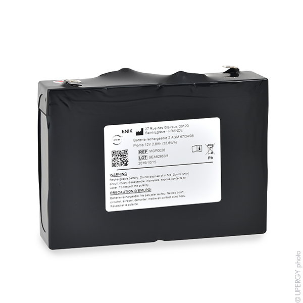 Pack(s) Batterie médicale pour Critikon 12V 2.8Ah