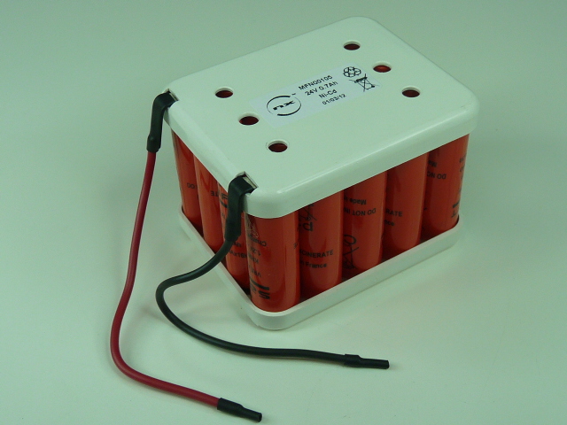 Pack(s) Batterie Nicd 20x AA 20S1P ST2 24V 0.7Ah Fil