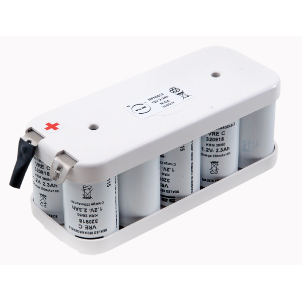 Batterie(s) Batterie Nicd 10x C VRE 10S1P ST2 12V 2.3Ah Cosse