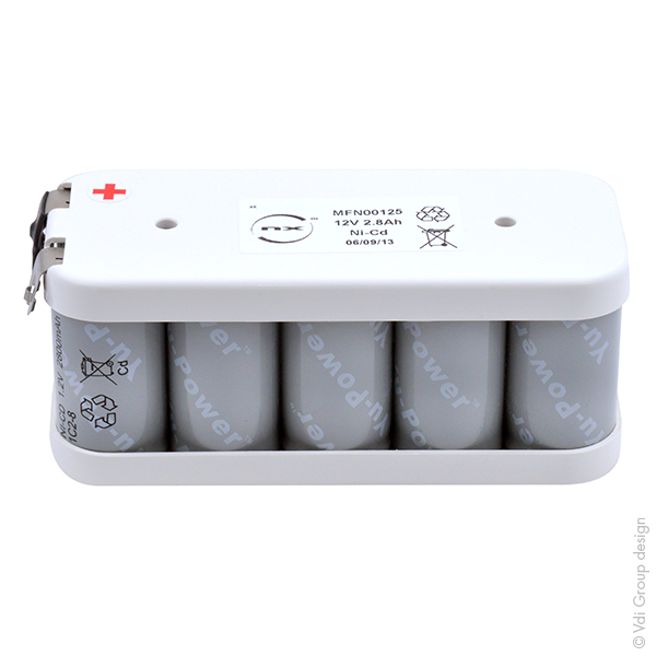 Batterie(s) Batterie Nicd 10x C 10S1P ST2 12V 2.8Ah Cosse