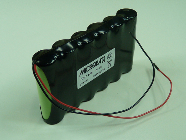 Pack(s) Batterie Nimh 6x AA NX 6S1P ST1 7.2V 1.7Ah Fils