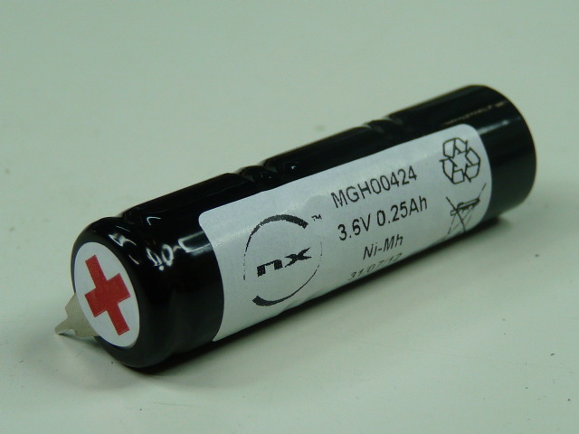 Pack(s) Batterie Nimh 3x 1/3AA 3S1P ST4 3.6V 250mAh P2