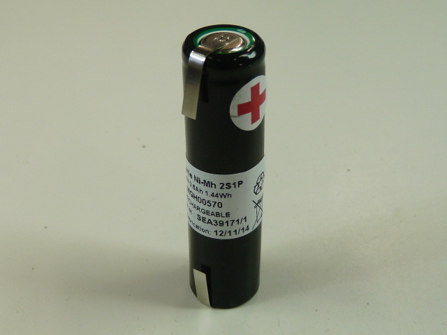 Pack(s) Batterie Nimh 2x 2/3AA 2S1P ST4 2.4V 600mAh T2